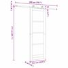 vidaXL Porte coulissante Naturel et Noir 73,5 x 211 cm Pin massif