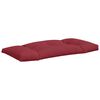 vidaXL Coussins de palette lot de 3 rouge bordeaux tissu