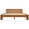 vidaXL Cadre de lit sans matelas marron miel 180x200cm bois massif pin