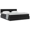 vidaXL Lit de Rangement Noir 200 x 200 cm Cuir synth&eacute;tique