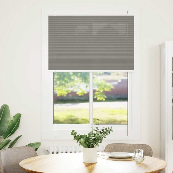 vidaXL Store pliss&eacute; anthracite 85x100 cm largeur du tissu 84,4 cm