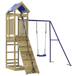 vidaXL Aire de jeux d'ext&eacute;rieur bois de pin impr&eacute;gn&eacute;