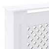 vidaXL Cache-radiateur MDF Blanc 205 cm