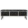 vidaXL Banc de rangement MDF et cuir artificiel 120 x 41 x 46,5 cm