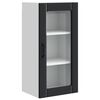 vidaXL Cabinet en verre mural PORTO Noir 40 x 31 x 80 cm