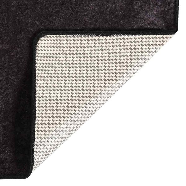 vidaXL Tapis lavable 80x300 cm Anthracite