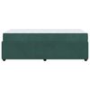 vidaXL Cadre de lit avec matelas Vert fonc&eacute; 80 x 200 cm tissu