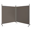 vidaXL Cloison de s&eacute;paration 2 panneaux Anthracite 348x180 cm Tissu