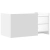 vidaXL Table basse blanc 100x50x50 cm bois d'ing&eacute;nierie