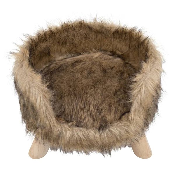 DISTRICT70 Lit en peluche pour chats NORDIC Mocca