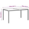 vidaXL Ensemble &agrave; Manger de jardin 7pcs R&eacute;sine tress&eacute;e et verre tremp&eacute;