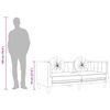 vidaXL Canap&eacute; avec coussins 3 places rose velours