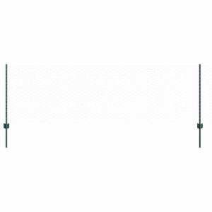 vidaXL Cl&ocirc;ture hexagonale avec poteau 100 x 0,8 m Vert Maille