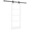 vidaXL Porte coulissante ORKDAL Blanc et Noir 83 x 202 cm