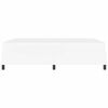 vidaXL Cadre de lit avec matelas Blanc 140 x 200 cm tissu