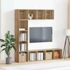 vidaXL Biblioth&egrave;ques 3 pcs ch&ecirc;ne artisanal bois d'ing&eacute;nierie
