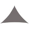 vidaXL Voile d'ombre 7 x 5 x 5 m HDPE Triangulaire Gris clair
