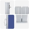 vidaXL Auvent lat&eacute;ral r&eacute;tractable de patio 170x1200 cm Bleu
