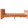 vidaXL Cadre de lit sans matelas cire marron 160x200cm bois pin massif