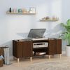vidaXL Armoire &agrave; disques ch&ecirc;ne marron 121x38x48 cm bois d'ing&eacute;nierie