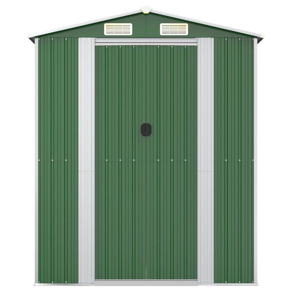 vidaXL Abri de jardin Vert 192x108x223 cm Acier galvanisé