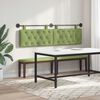 vidaXL T&ecirc;te de lit suspendue Vert clair 170 x 55 x 7 cm Velours