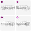 vidaXL Ensemble de canap&eacute;s d'ext&eacute;rieur 10 pcs Gris Naturel et Clair