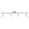vidaXL Spot de plafond Nickel 70 x 9 x 12,5 cm Acier