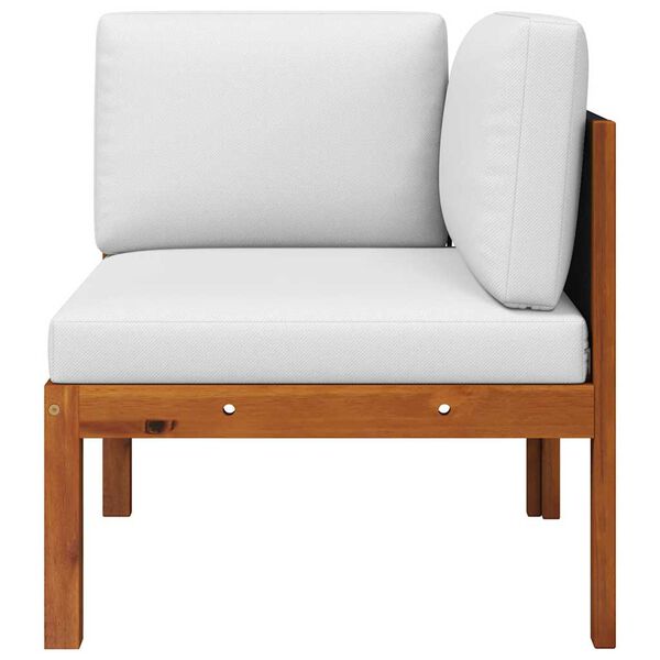 vidaXL Salon de jardin 2 pi&egrave;ces avec coussins en bois d'acacia et corde