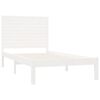 vidaXL Cadre de lit sans matelas blanc 90x200 cm bois massif