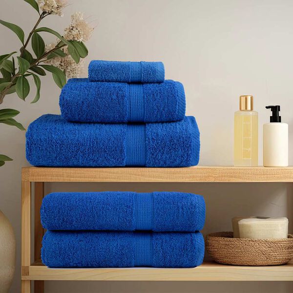 vidaXL Serviettes de douche FROGN 10 pcs bleu 70x140 cm 360 g/m&sup2;