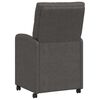 vidaXL Chaises de Salle &agrave; Manger avec Roues 2 pcs Noir 58 x 67 x 97 cm