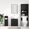 vidaXL Armoire de salle de bain noir 60x33x61 cm Bois d'ing&eacute;nierie