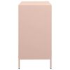 vidaXL Buffet rose 68x39x73,5 cm acier lamin&eacute; &agrave; froid