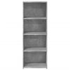 vidaXL Buffet haut gris b&eacute;ton 45x41x124 cm bois d'ing&eacute;nierie