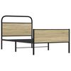 vidaXL Cadre de lit sans matelas 107x203 cm ch&ecirc;ne sonoma