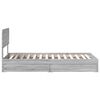 vidaXL Lit de Rangement Gris Sonoma 100 x 200 cm Bois d'ing&eacute;nierie