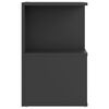 vidaXL Tables de chevet 2 pcs Gris 35x35x55 cm bois d'ing&eacute;nierie