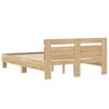 vidaXL Cadre de lit sans matelas ch&ecirc;ne sonoma 120x200 cm