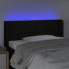 vidaXL T&ecirc;te de lit &agrave; LED Noir 103x16x78/88 cm Tissu