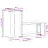 vidaXL Meubles TV 2 pcs ch&ecirc;ne marron 75x30x50 cm bois ing&eacute;nierie