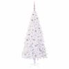 vidaXL Sapin de No&euml;l artificiel avec 300 LED Blanc 180 cm PVC et Acier