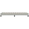 vidaXL Cadre de lit sans matelas gris clair 80x220 cm velours