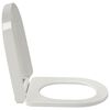 vidaXL Abattant WC &agrave; fermeture en douceur Blanc Carr&eacute;