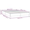 vidaXL Cadre de lit sans matelas taupe 180x200 cm tissu