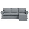 vidaXL Canap&eacute; 180cm Gris clair M&eacute;tал