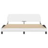 vidaXL Cadre de lit Dover blanc 180x200 cm similicuir