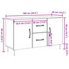 vidaXL Buffet vieux bois 100x36x60 cm bois d'ing&eacute;nierie