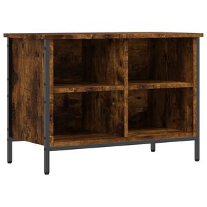 vidaXL Armoire &agrave; chaussures ch&ecirc;ne fum&eacute; 69x35x50 cm bois d'ing&eacute;nierie