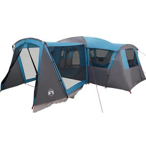 vidaXL Tente familiale 20 personnes 20 personne Bleu et gris